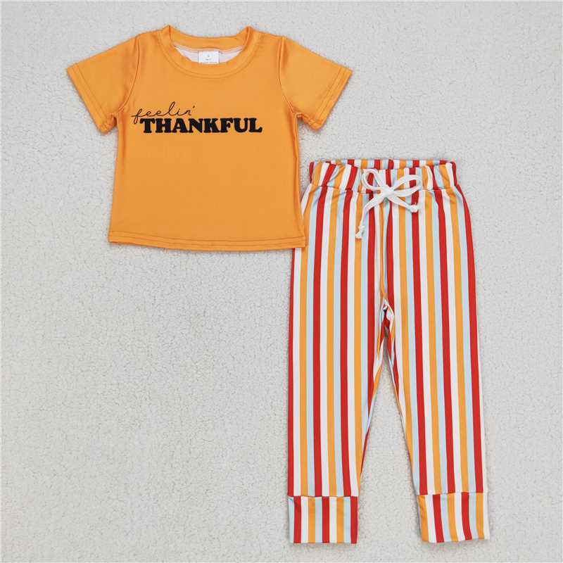 Baby Girls boys Orange top with red and orange stripes Family siblings set