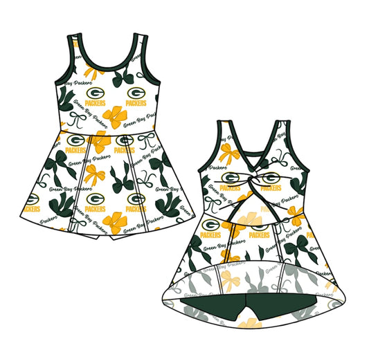 PRE ORDER Deadline July 19 custom no moq kids clothing  Green summer skirt