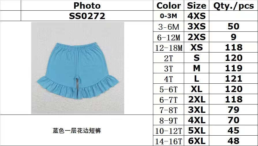 rts no moq SS0272 Blue one layer lace shorts