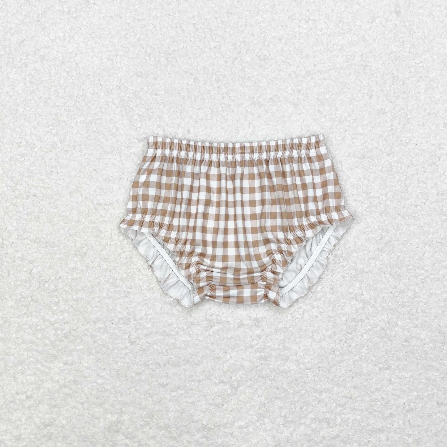 RTS no moq SS0365 Khaki plaid lace briefs