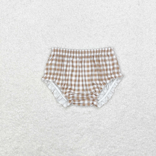 RTS no moq SS0365 Khaki plaid lace briefs