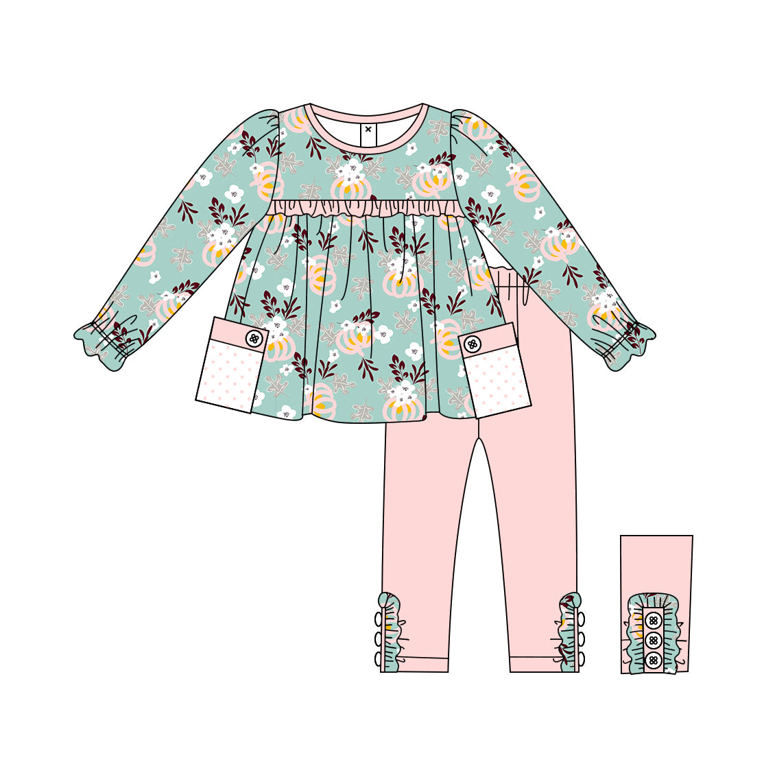 8.13 custom each style moq 5eta 4-6week Sibling Sister floral baby girls sets and rompers match family design