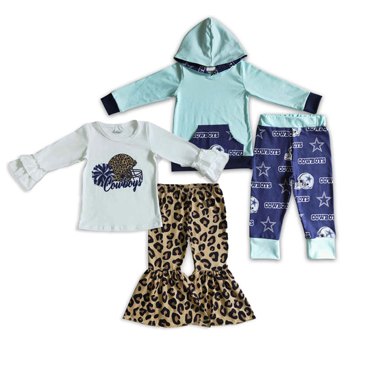 RTS NO MOQ Sibling Baby boy girl clothes long-sleeved trousers suits