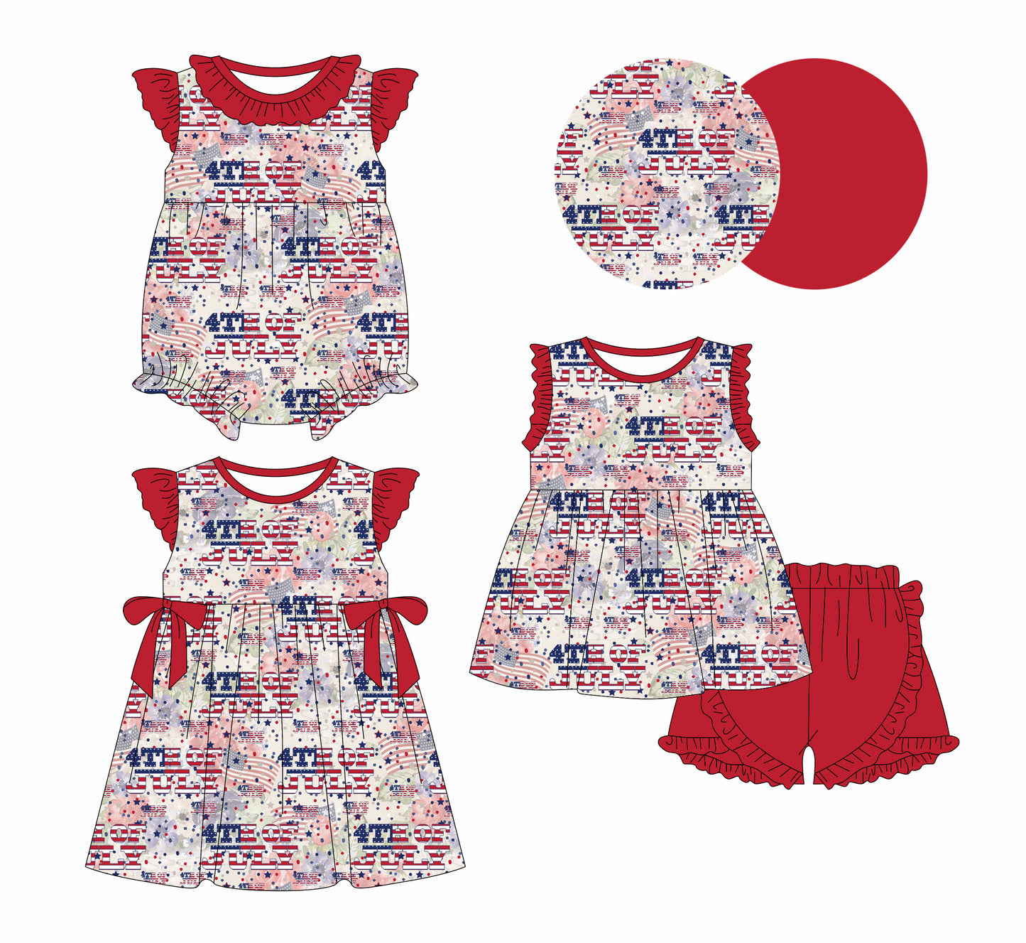 1.3 custom each style moq 5eta 4-6week Sibling Sister baby girl short sleeve shorts sets and dresses and romper match design