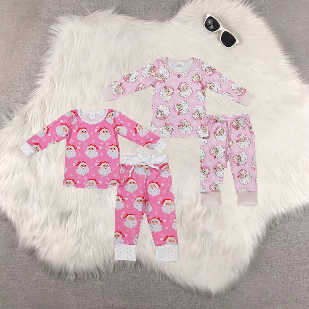 RTS NO MOQ Sibling Baby Girls Christmas Long Sleeve Pants Set