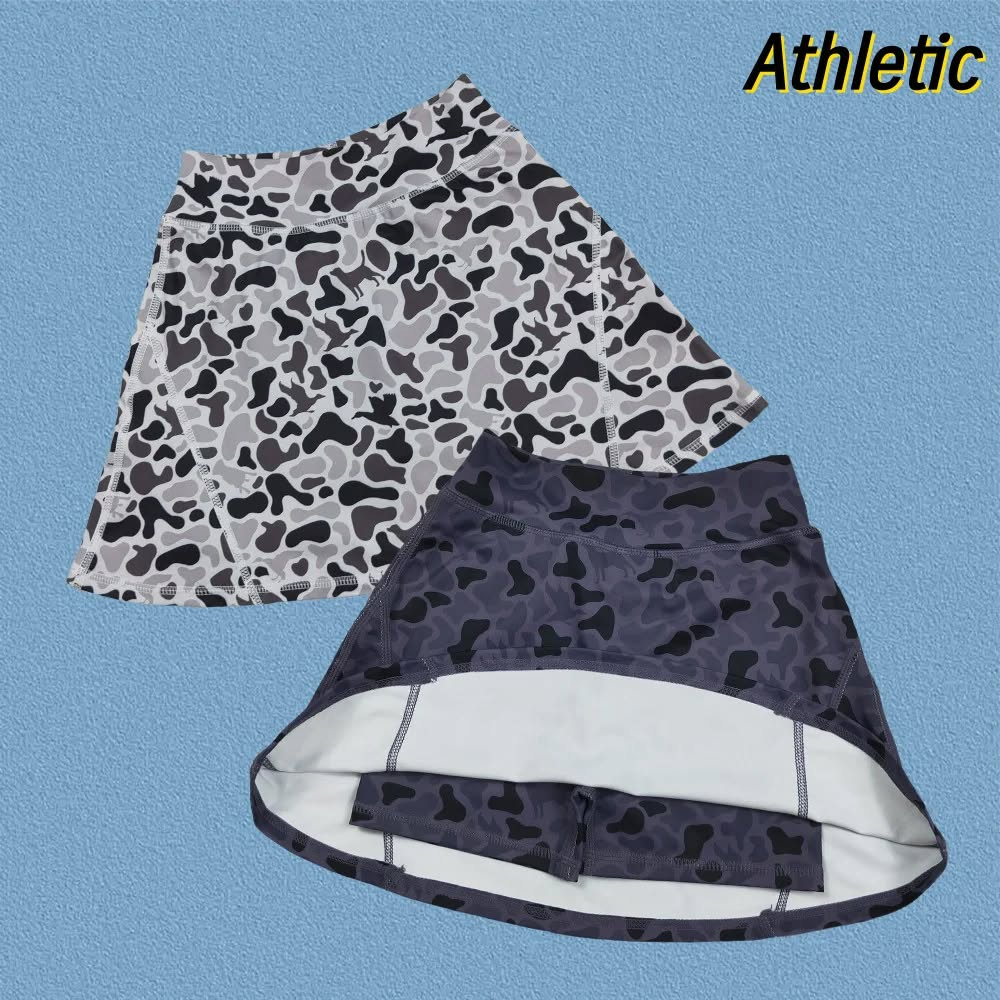 RTS Sibling baby girls clothes yoga camouflage summer shorts skirts