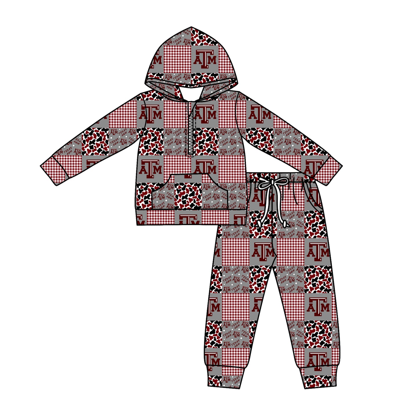 Custom moq 5 mix size milk silk summer teams baby boys clothes camouflage hooded long ssleeve pants sets-25.11.27