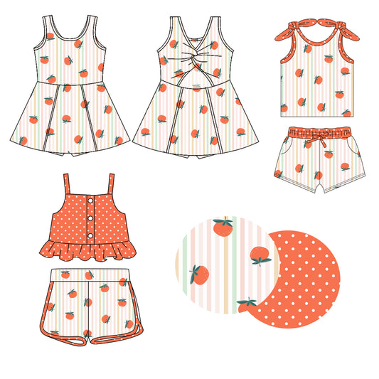 1.23 custom each style moq 5eta 4-6week Sibling Sister baby girl short sleeve shorts sets and sets 2 and dress match design