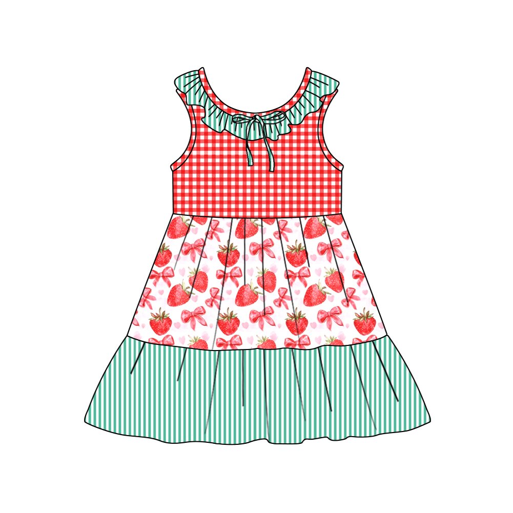 25.12.3 custom each style moq 5 eta 6-8week Sibling Sister baby girl short sleeves dress 6 match design