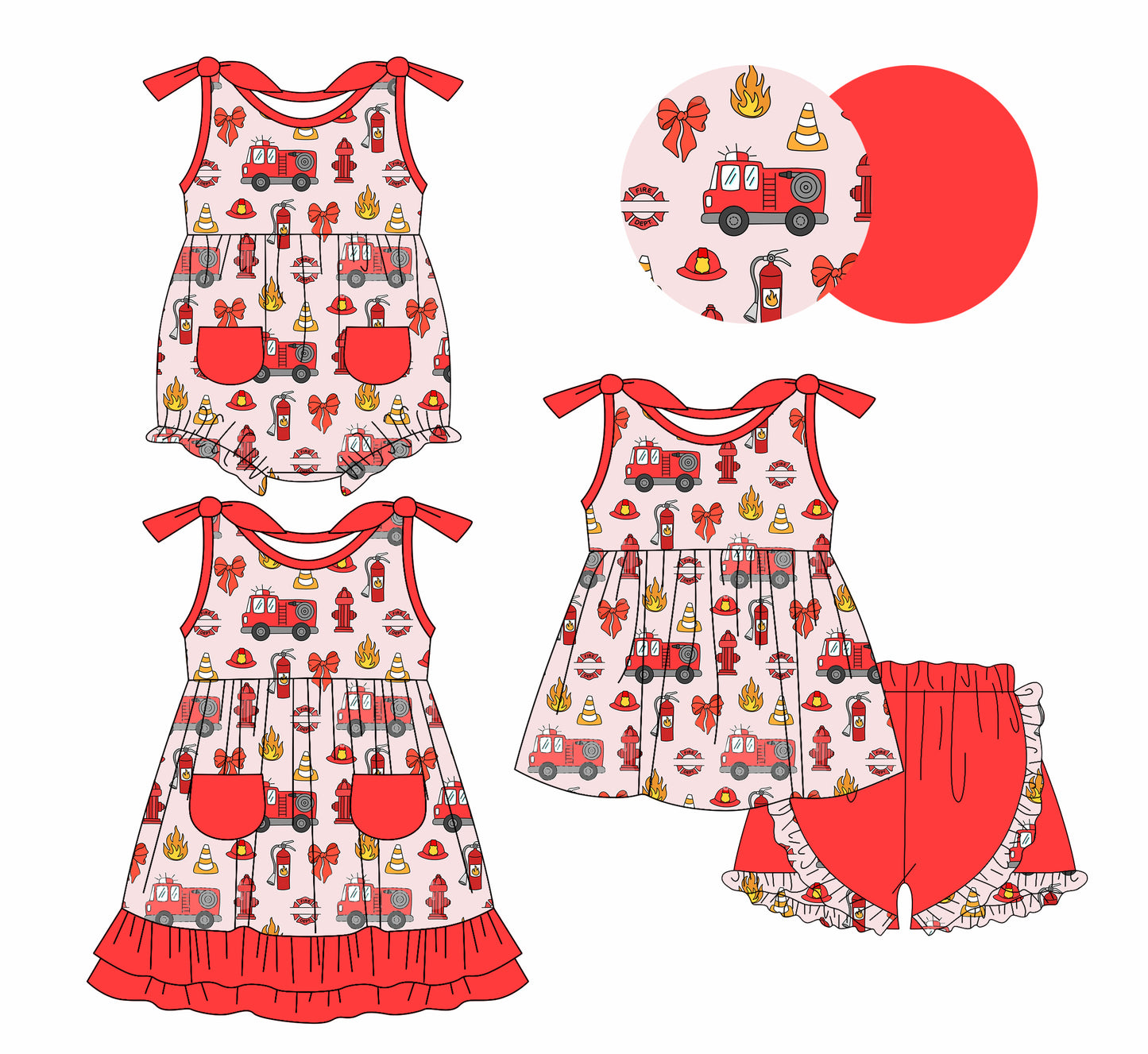 1.10 custom each style moq 5eta 4-6week Sibling Sister bow baby girl short sleeve shorts sets and dress and rompers match family design