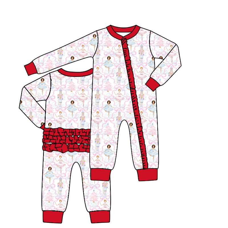 Deadline  August 6 custom no moq Long Sleeve Christmas Romper