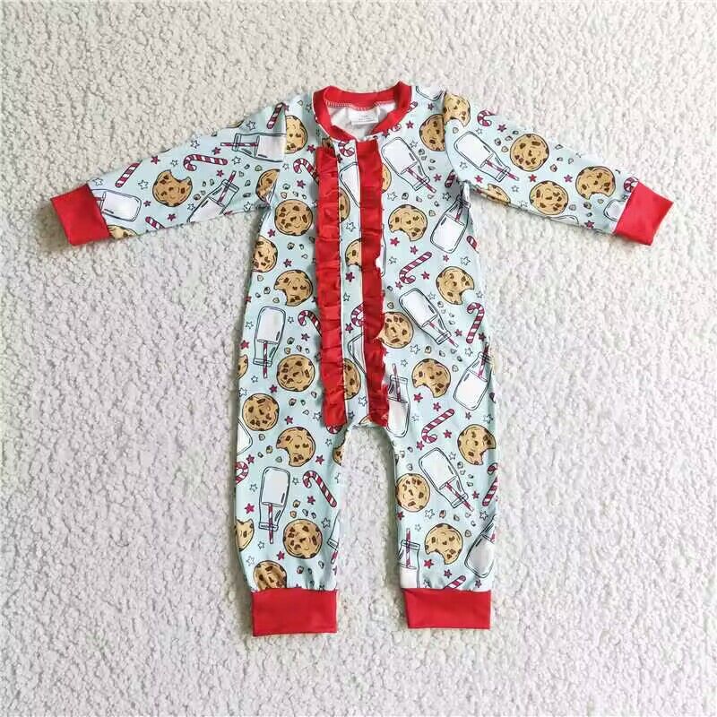 RTS NO MOQ Sibling Baby girls clothes Christmas long-sleeved trousers suit & rompers