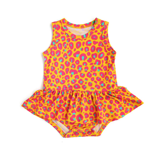 custom moq 5 eta 6-7 weeks Colorful leopard print summer romper