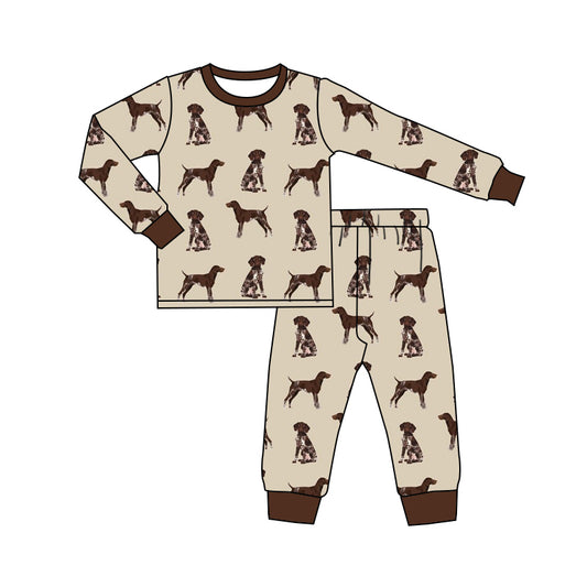 8.12 custom each style moq 5eta 4-6week Sibling Sister dog baby boy sets and rompers match family design