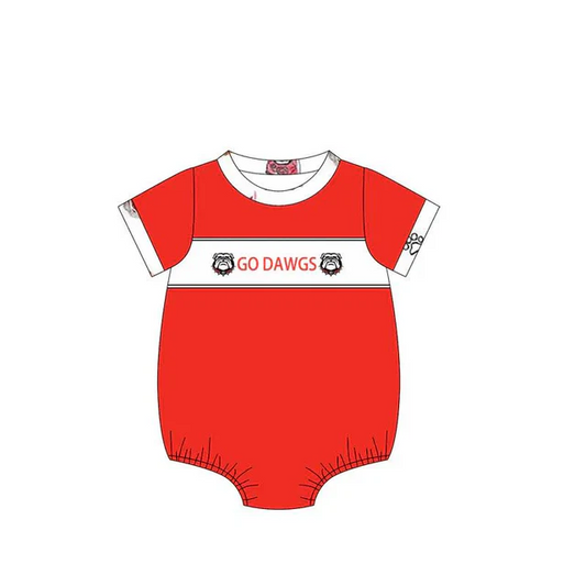 PRE ORDER Deadline August 2 close  custom no moq baby girls kids clothing Summer Red Short Sleeve Romper