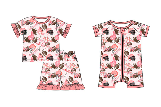 3.15 custom each style moq 5eta 4-6week Sibling Sister rugby baby girl short sleeve shorts sets and romper match design