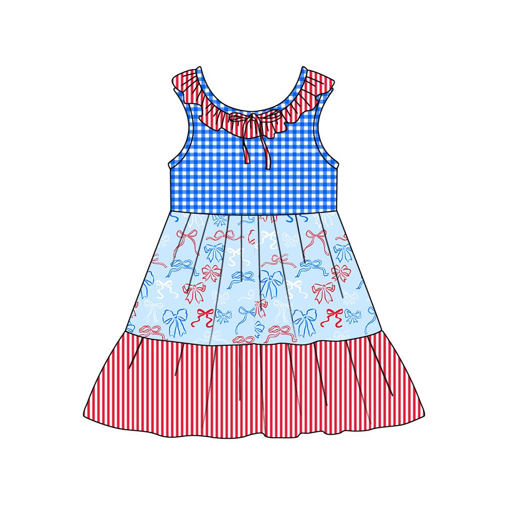25.12.3 custom each style moq 5 eta 6-8week Sibling Sister baby girl short sleeves dress 6 match design