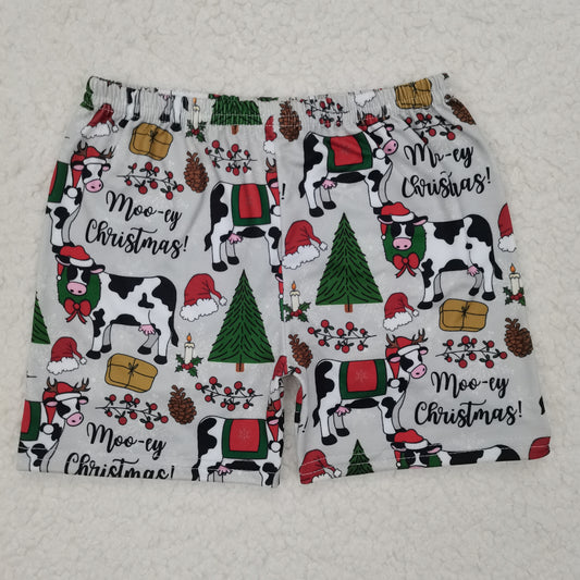 RTS SALES NO MOQ Black and white cow shorts