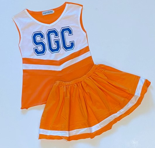 baby girl clothes team orange toddler girl summer outfit