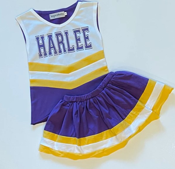 baby girl clothes team purple toddler girl summer outfit