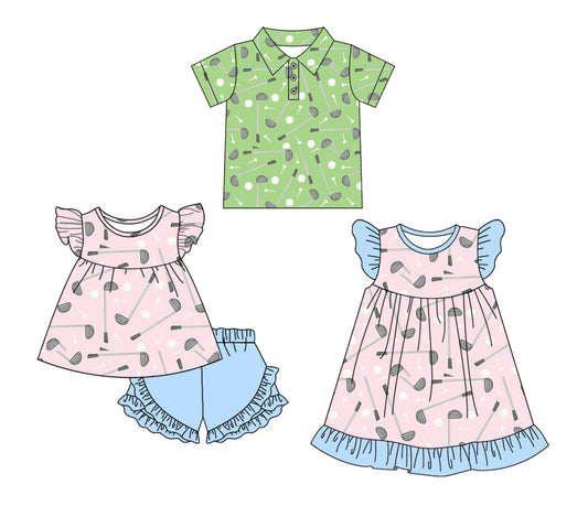 25.11.21 custom each style moq 5 eta 6-8week Sibling Sister baseball baby girl short sleeve shorts sets and dress and top match design