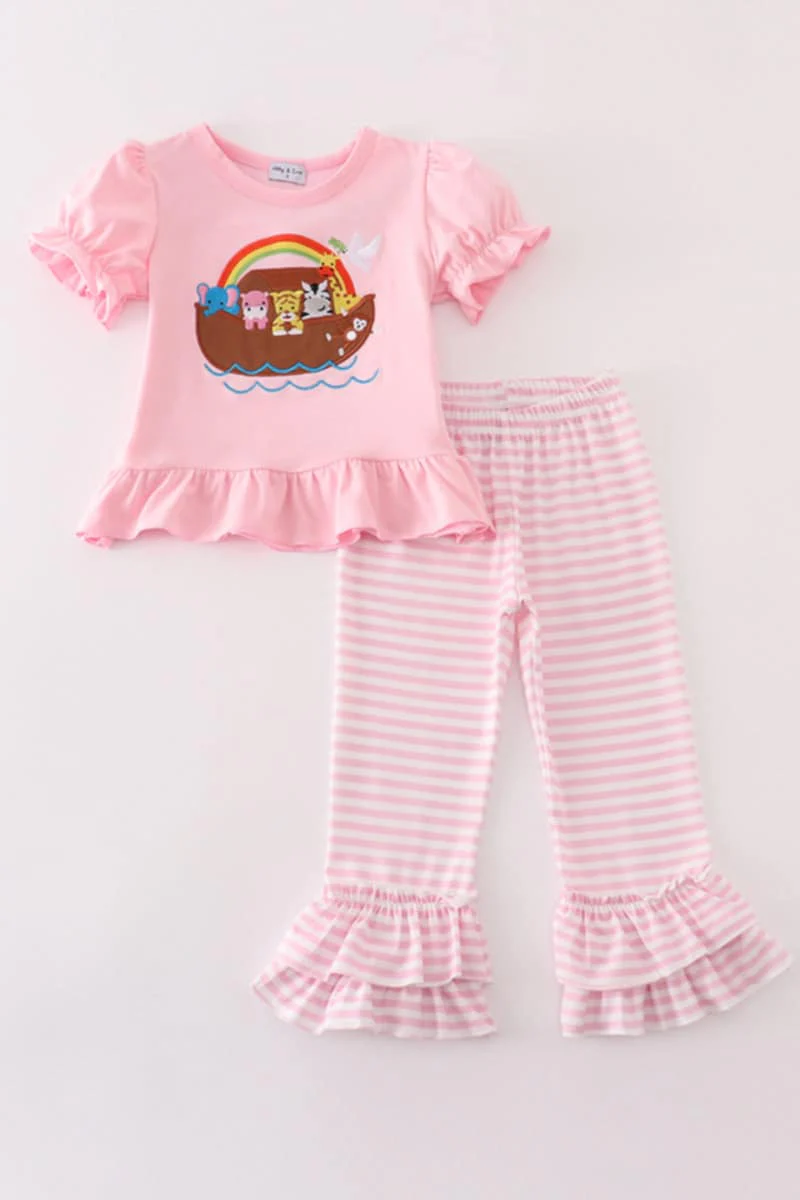 Deadline: February 22 custom no moq Short sleeves and long pants Rainbow cartoon character