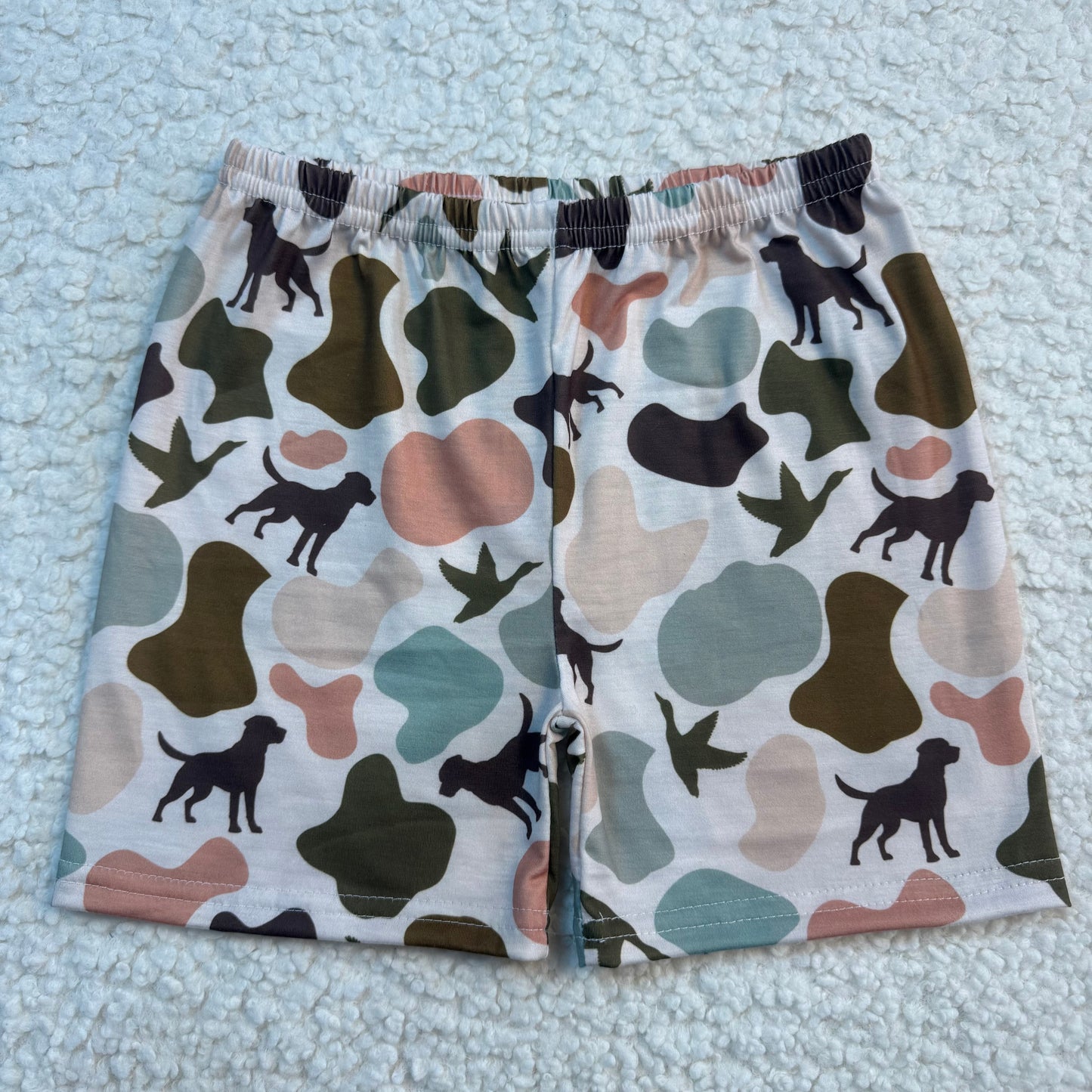 RTS SALES NO MOQ Colorful Printed Puppy Shorts