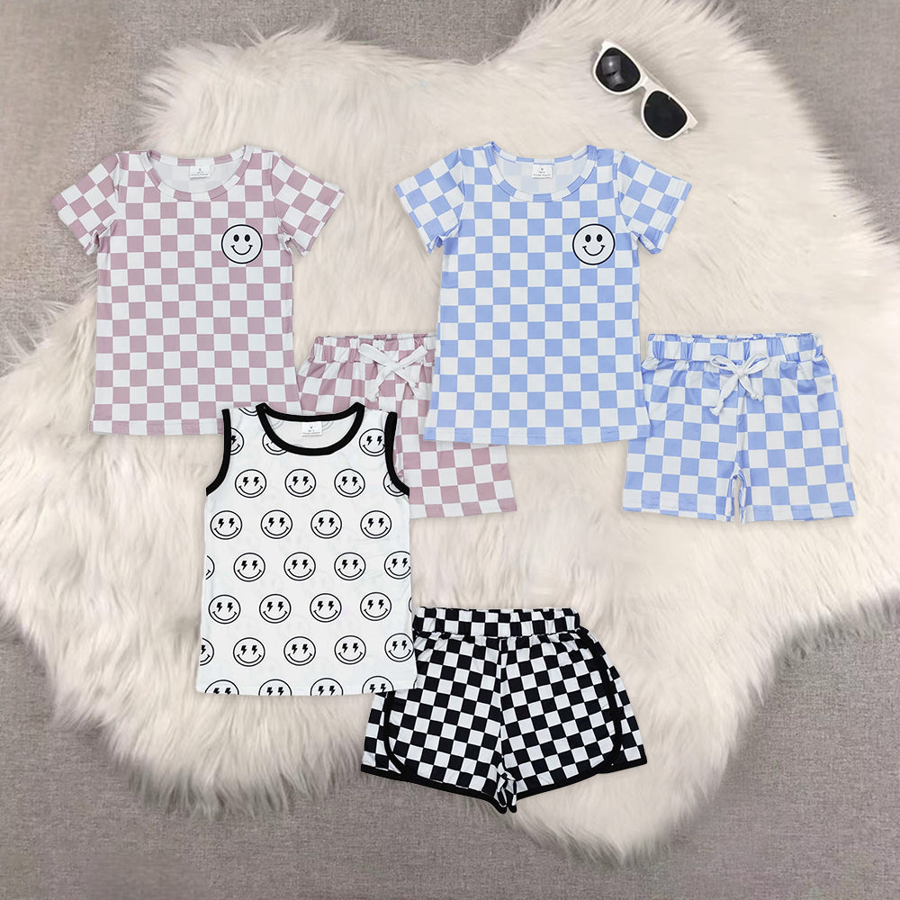 RTS NO MOQ Baby boy clothes Short Sleeve shorts Suit