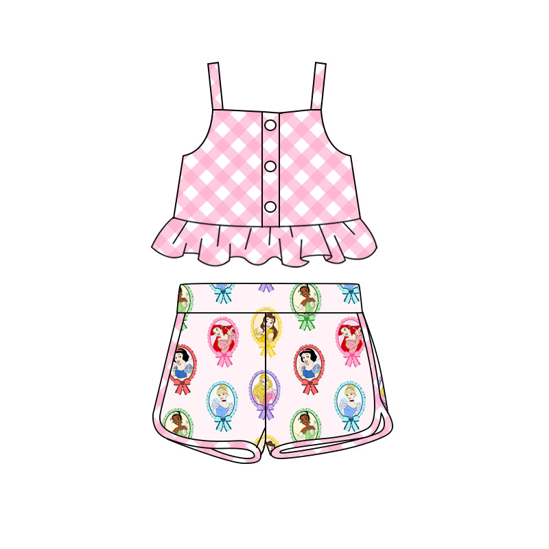 1.15 custom each style moq 5eta 4-6week Sibling Sister baby girls short sleeve shorts sets 1 and sets 2 and sets 5 match design