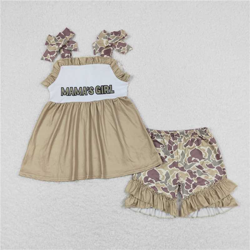 RTS Boys and girls Embroidered Short Sleeve Shorts sets dress rompers