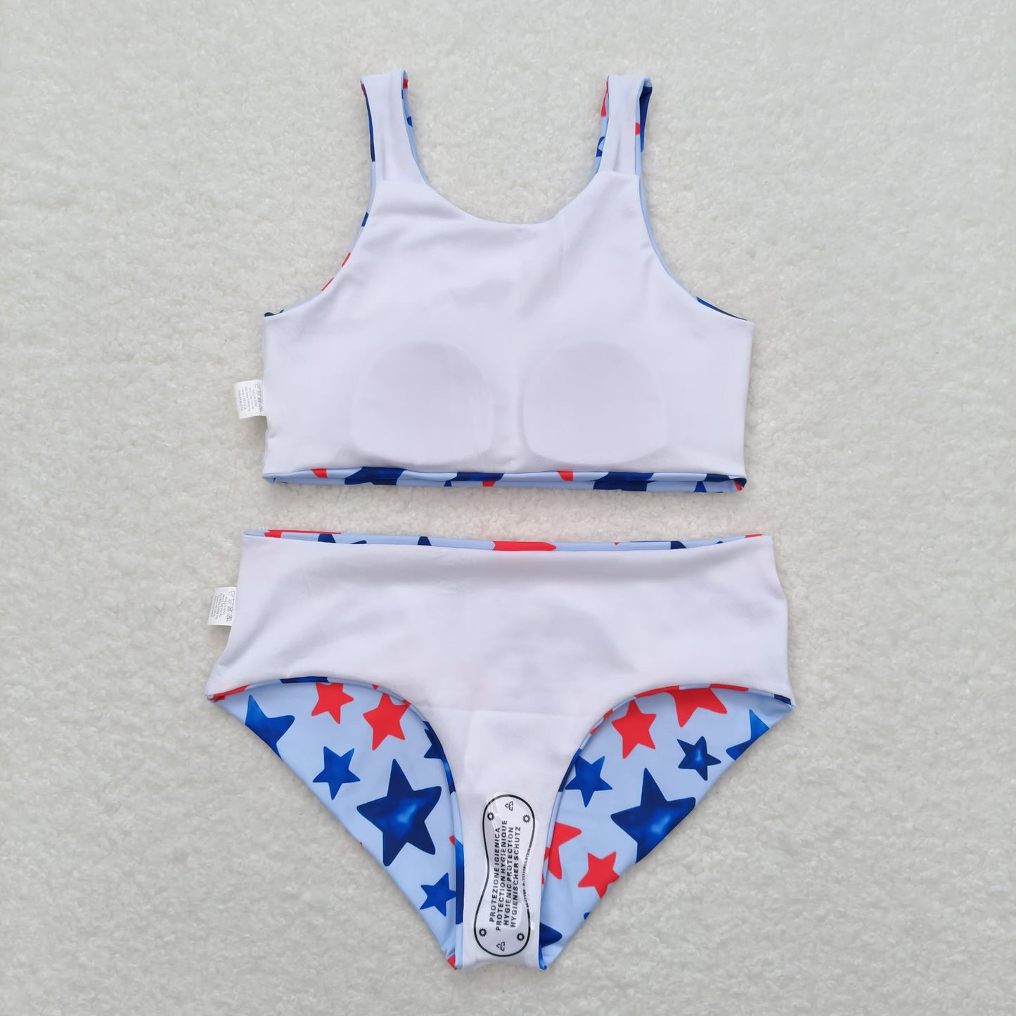 S0228 Star blue swimsuit set