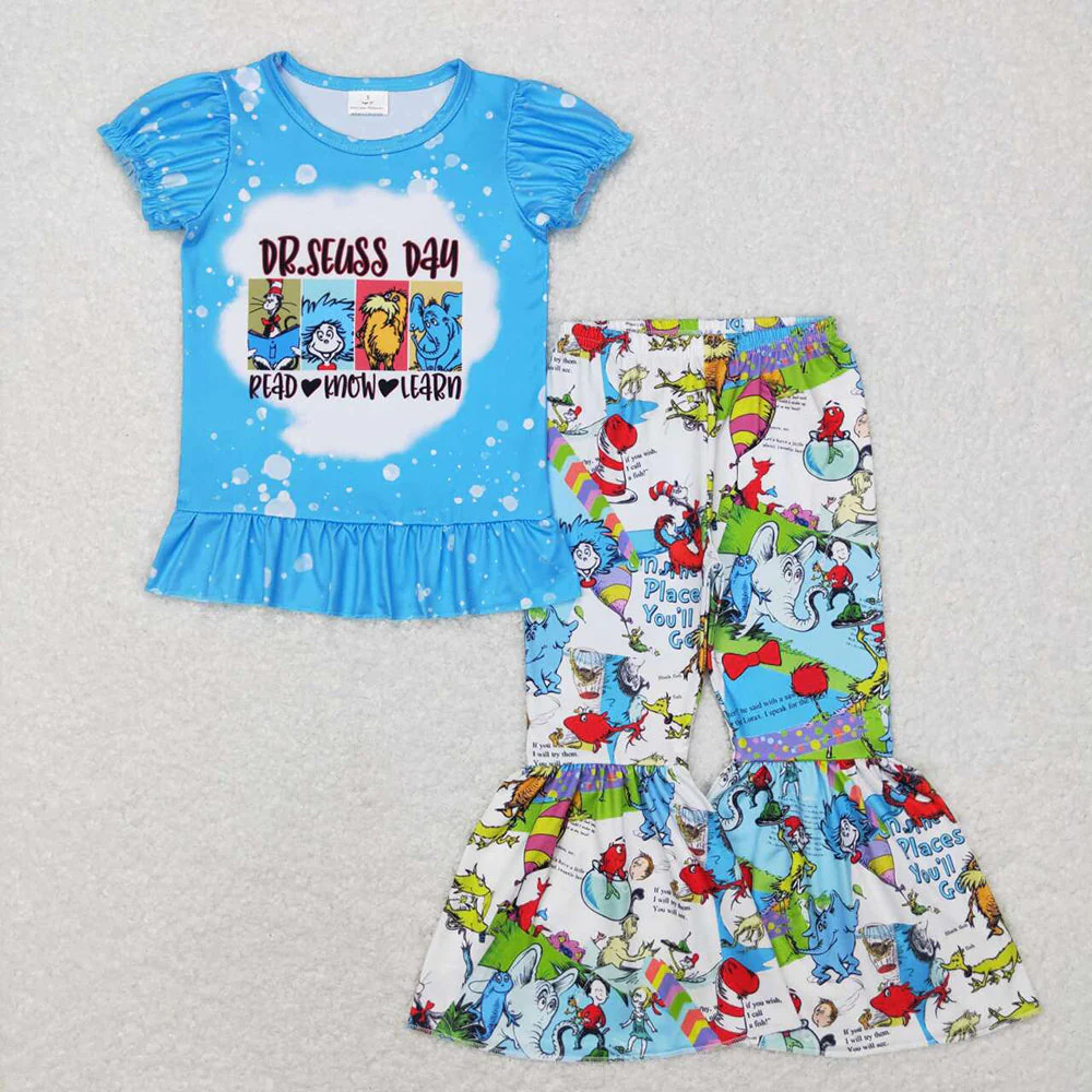 Baby Girls Boys Dr Reading Day Top Pants Sibling Clothes Sets