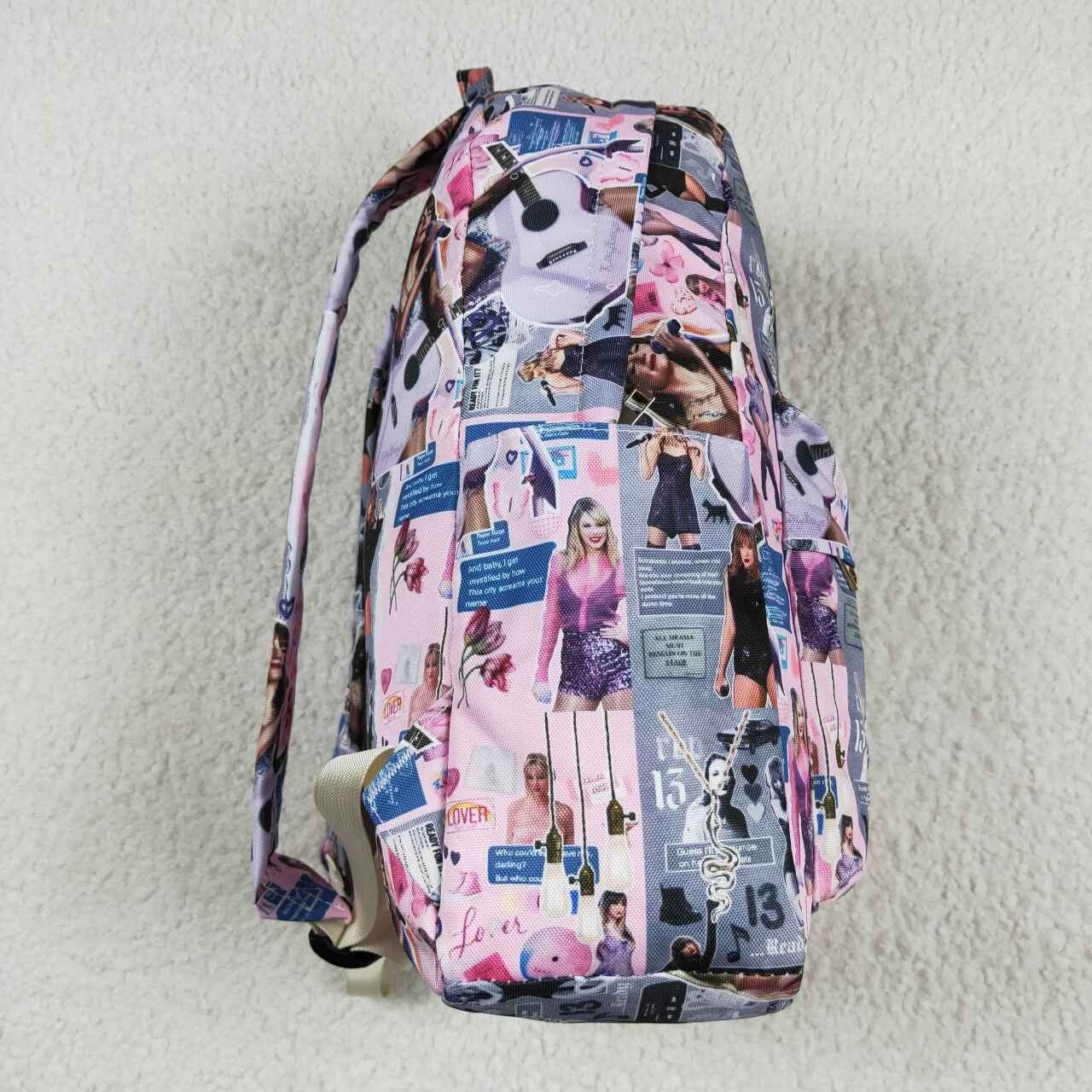 RTS NO MOQ BA0215 Taylor pink and gray backpack