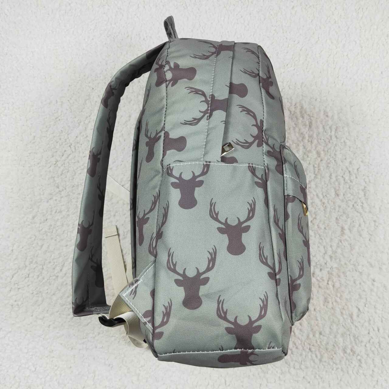 RTS NO MOQ BA0171 Deer antler army green backpack