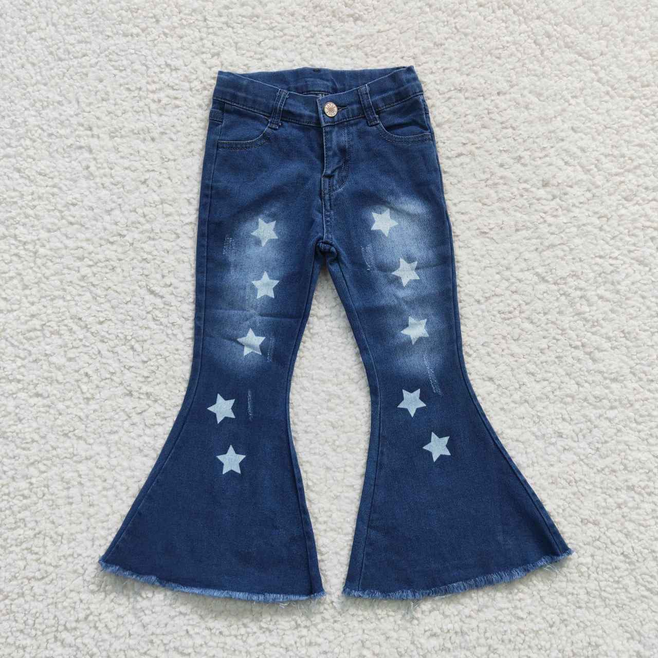 P0127 Star Blue Denim Trousers