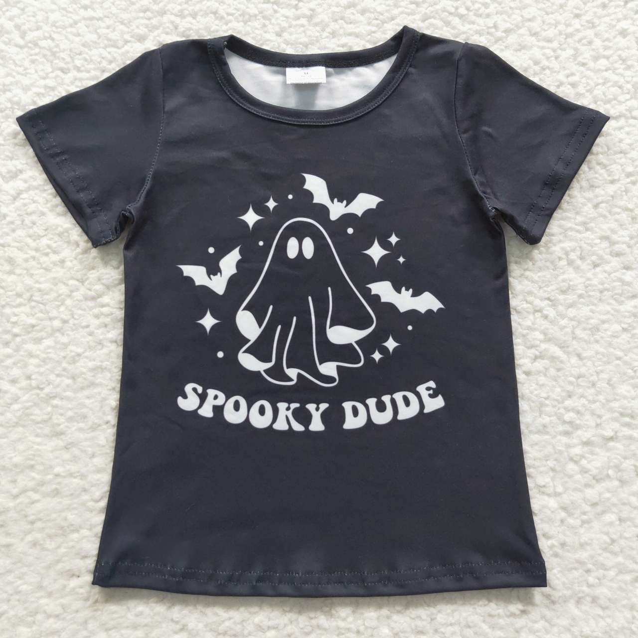 BT0247 spooky dude spooky bat black short sleeve top