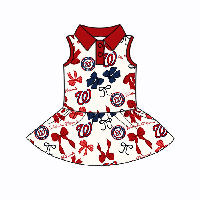 Custom moq 5 mix sizes summer teams baby girls clothes team red short sleeve skirts shorts sets dress 1 and dress 2 and dress 3 and dress 4-25.5.19