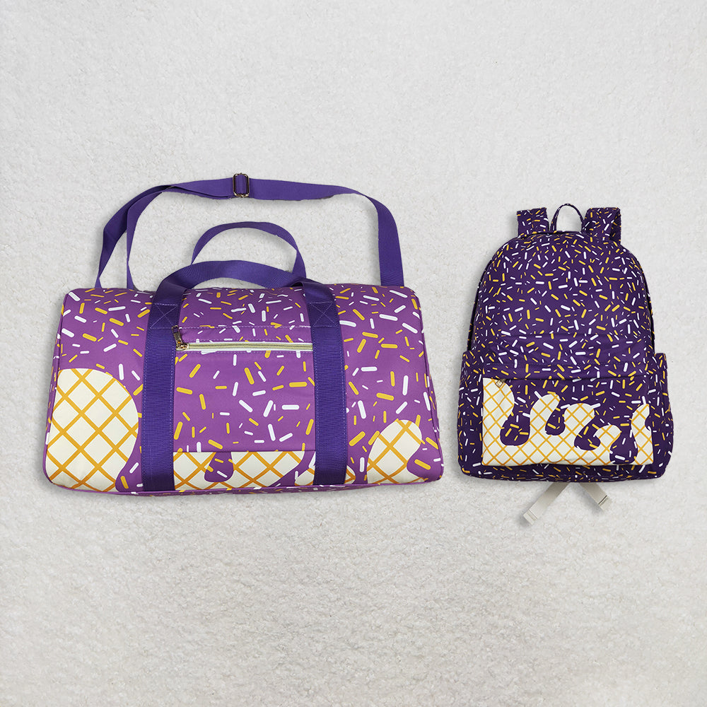 RTS NO MOQ baby kids clothes team pink kids backpack and lunch box