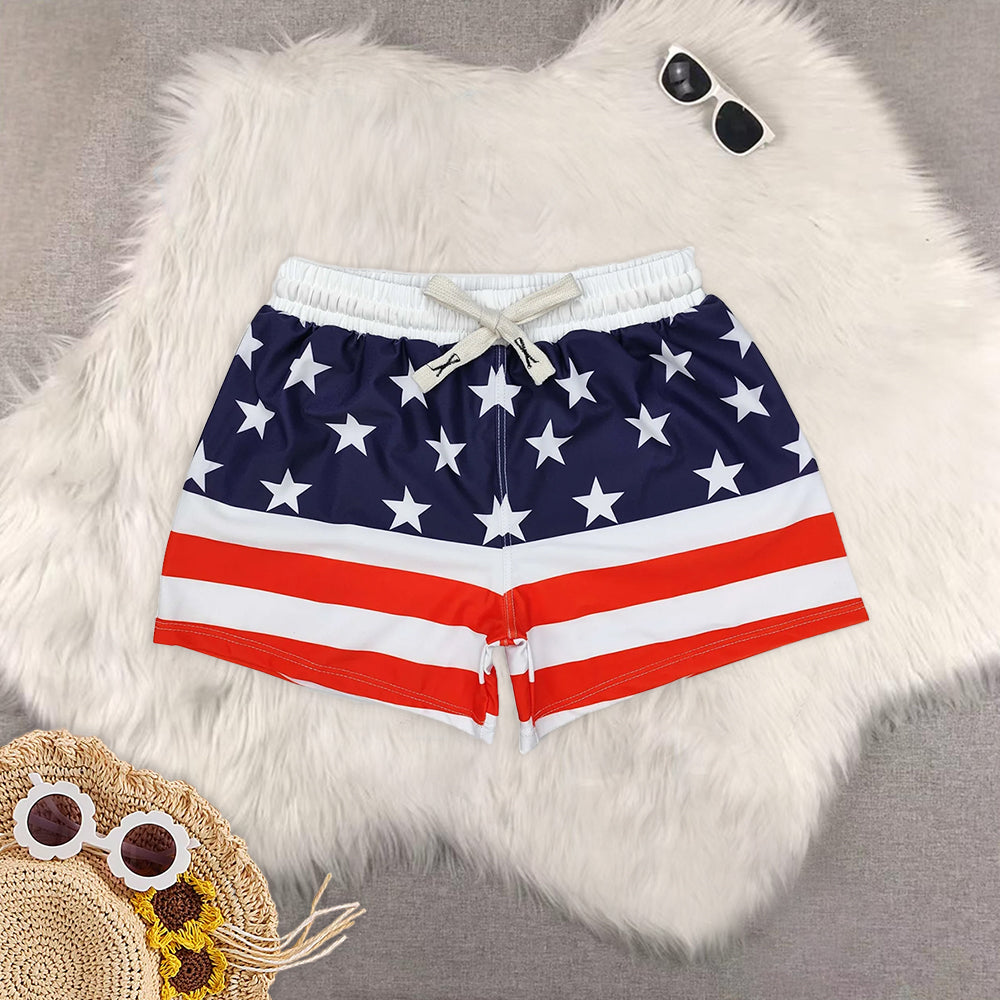 RTS NO MOQ Boys swim trunks lining sun protection swim trunks