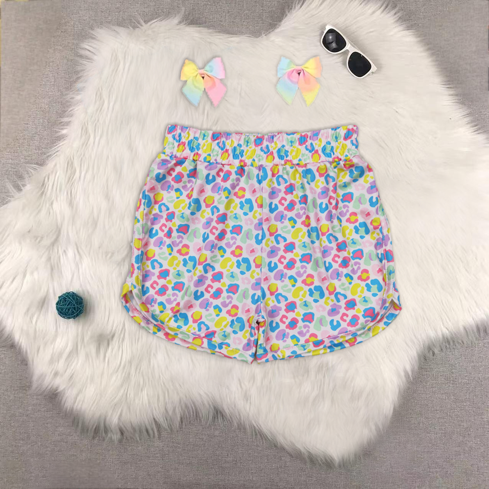 RTS NO MOQ baby girl clothes floral plaid summer shorts