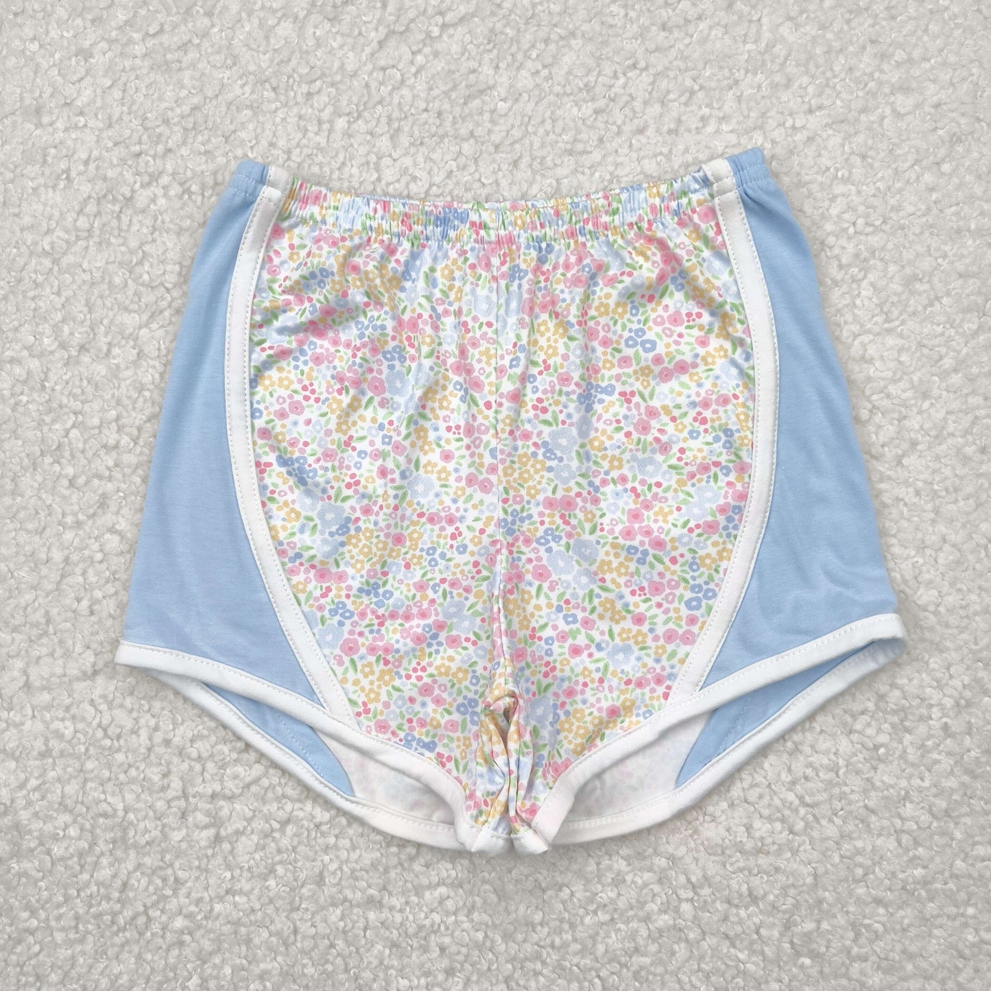 RTS NO MOQ SS0522 Floral blue shorts
