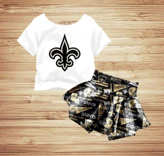 baby girls clothes team white short sleeve boxer briefs summer outfit