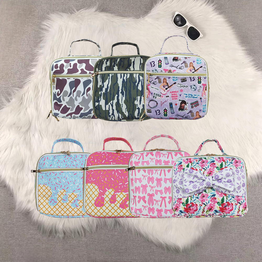 RTS NO MOQ Sibling baby kids clothes team ice cream summer kids lunch box