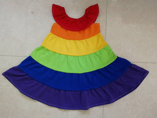 Rainbow summer big skirt