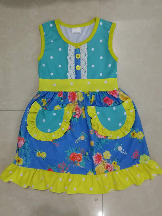 summer pocket floral skirt