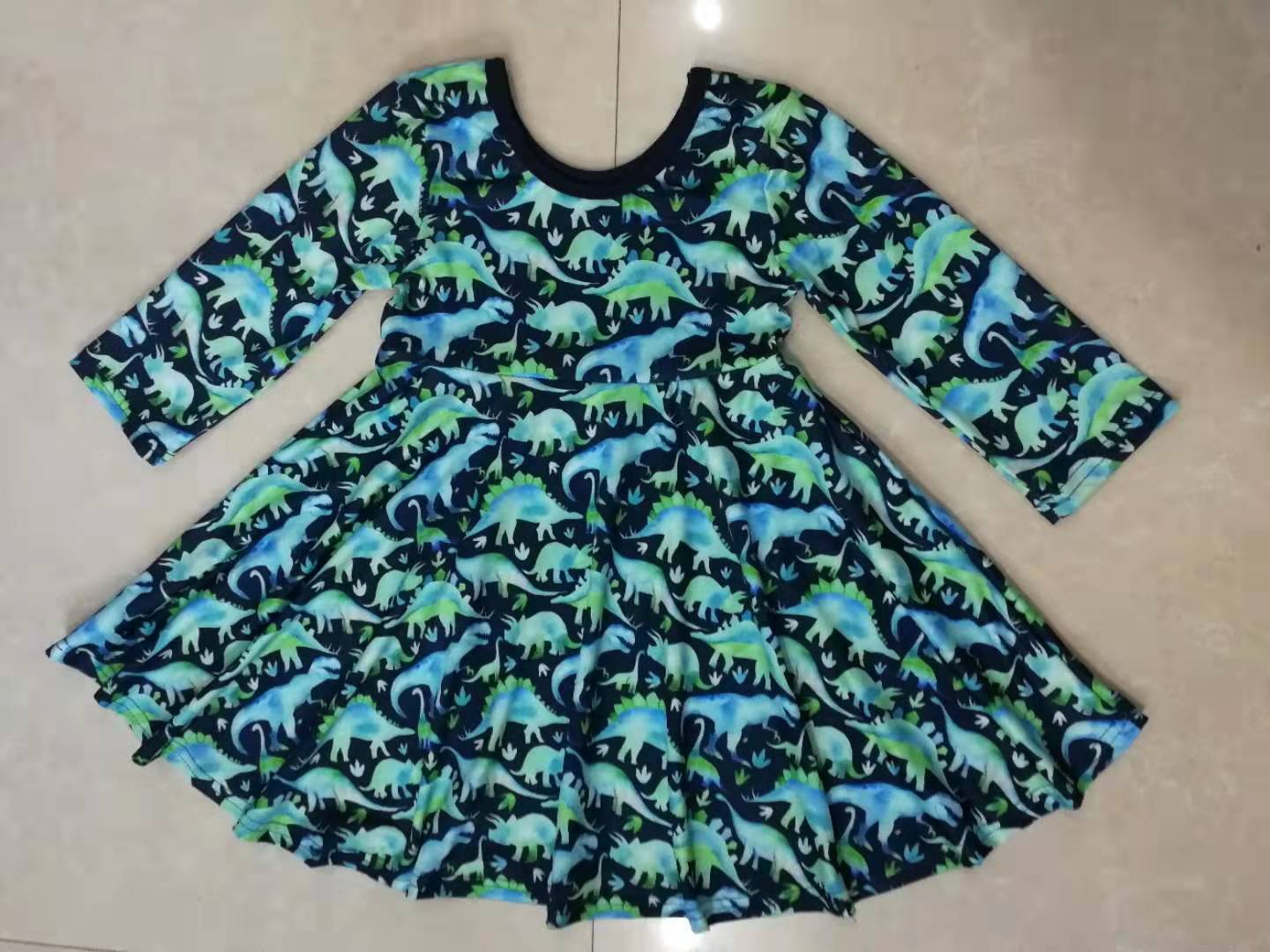 dinosaur long sleeve skirt