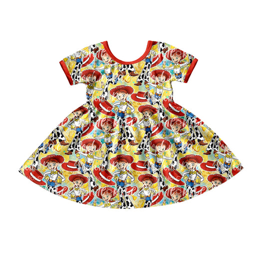 toddler girl clothes toy story short sleeve dress