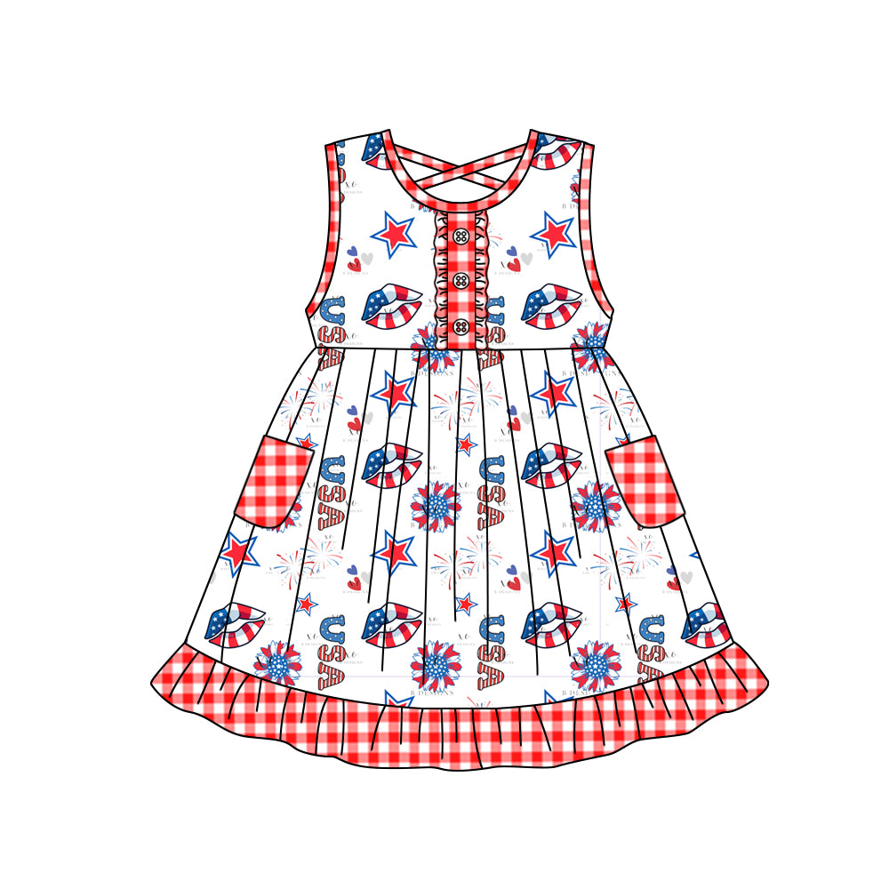 toddler girls clothes USA sleeveless dress