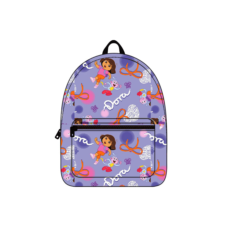 toddler kids cartoon purple backpack