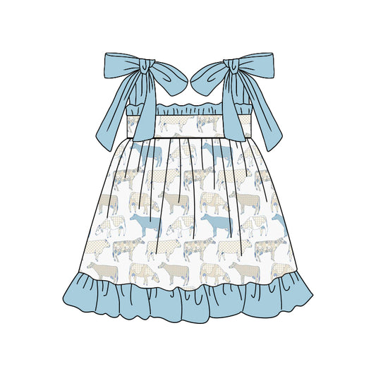 toddler girls clothes blue suspender summer dress